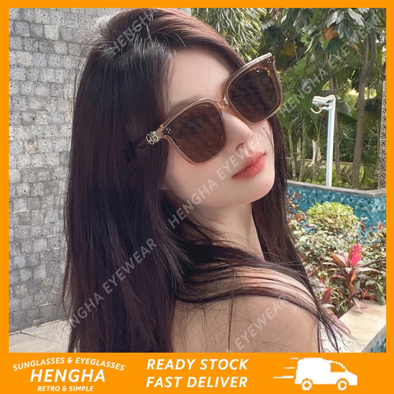 Kính Mát Gọng Vuông Cỡ Lớn Phong Cách Cổ Điển Thời Trang