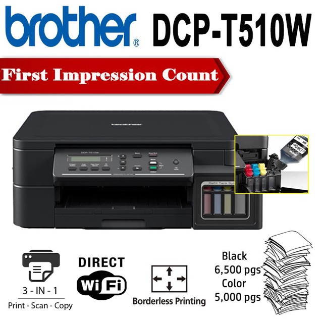 MÁY IN PHUN ĐA CHỨC NĂNG BROTHER DCP-T510W