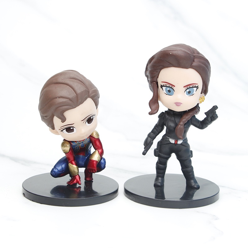 Lẻ 6 mô hình nhân vật Avenger Marvel - Biệt đội siêu anh hùng size 10cm - Mẫu 1
