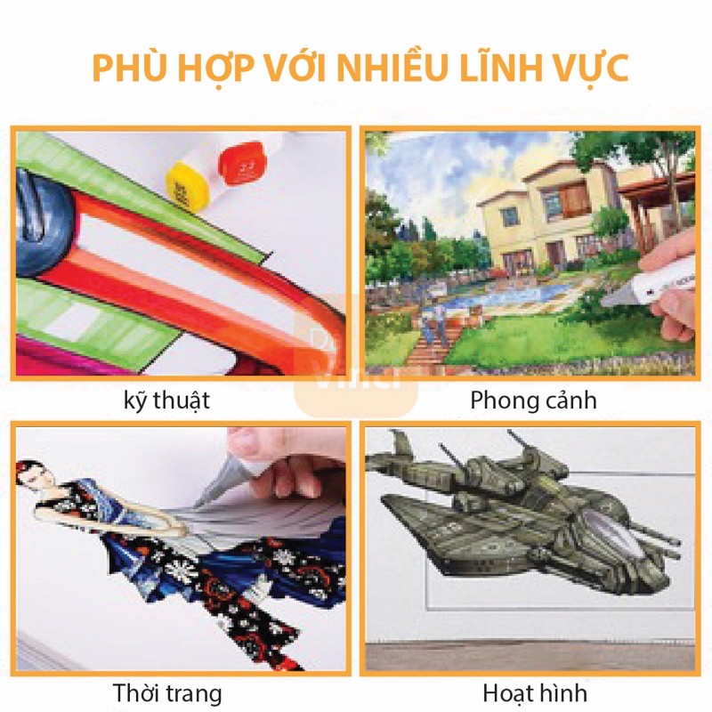 [ DaVinci ] Bút màu marker hai đầu cao cấp Deli