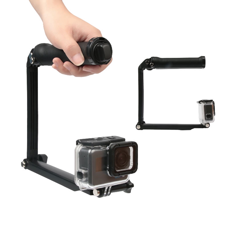 Bộ tay cầm cao cấp có thể gấp lại cho camera GoPro Hero 7 6 5 4 và camera hành trình Yi 4K Sjcam Eken Go Pro