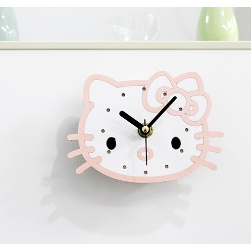 Đồng Hồ Nam Châm Hít Tủ Lạnh Hình Hello Kitty Dễ Thương (Life-365)