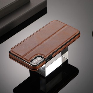 Dành cho iphone 6 6s 7 8 plus x xr xs max flip từ ốp lưng da pu full skin vỏ