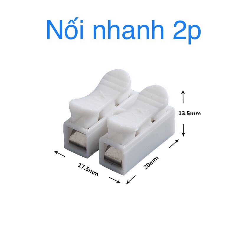 Set 10 nối dây điện nhanh 2p. đầu nối nhanh. nối dây không cần cos. cách điện