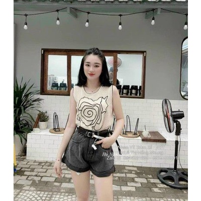 Áo Lưới Nữ 3 Lỗ - Thêu Hoa Viền Xinh - Hàng Quảng Châu