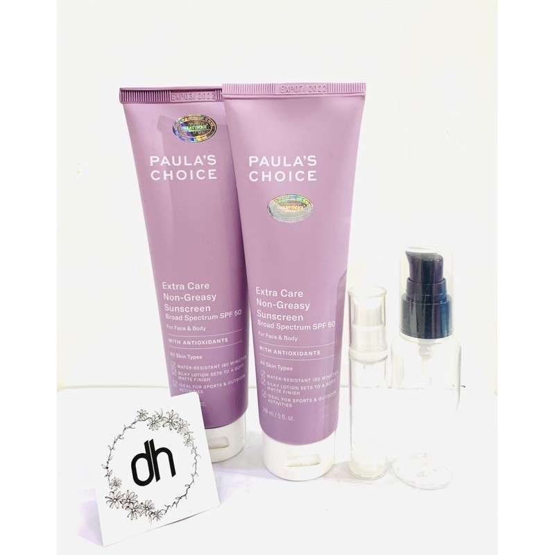 KEM CHỐNG NẮNG Paula’s Choice Extra Care Non-Greasy Sunscreen Broad Spectrum SPF 50 148ml