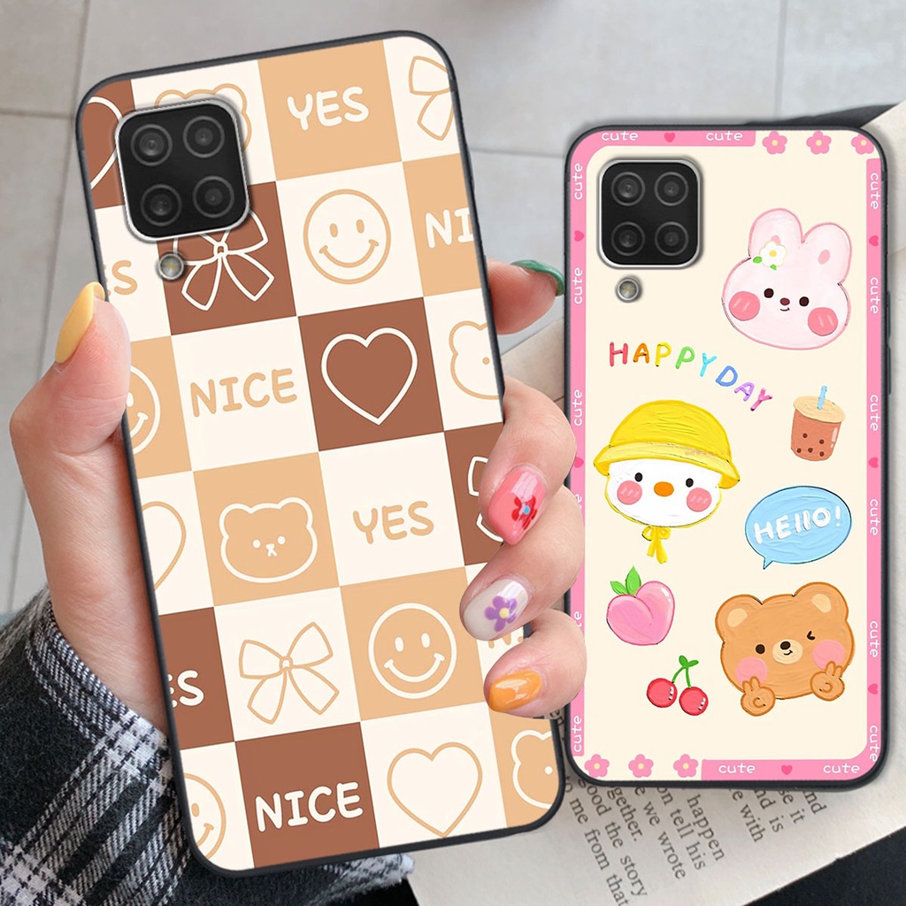 Ốp lưng Samsung A22 4G happy day, gấu bear dễ thương - BỀN - ĐẸP -BAO GIÁ TOÀN THỊ TRƯỜNG