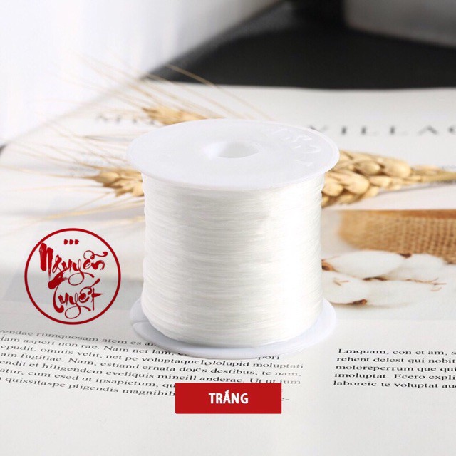 CUỘN DÂY XÂU CHUỖI MÀU TRẮNG