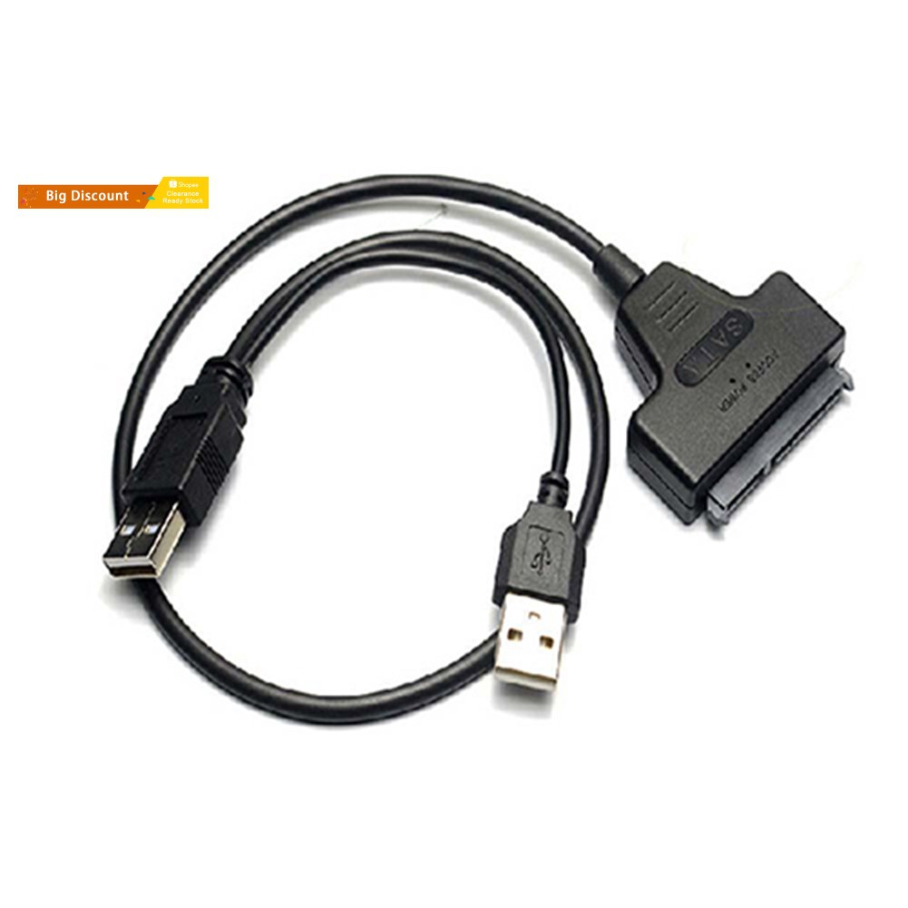 Dây Cáp Chuyển Đổi Cổng Usb 2.0 Sang Sata 22pin Cho Ổ Cứng 2.5 Inch Hdd Laptop