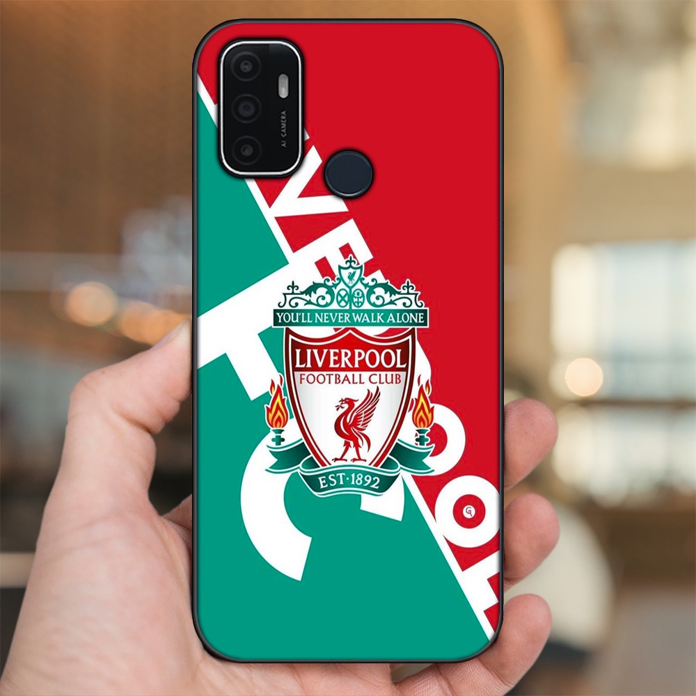 Ốp lưng Oppo A53 viền đen in hình Liverpool FC