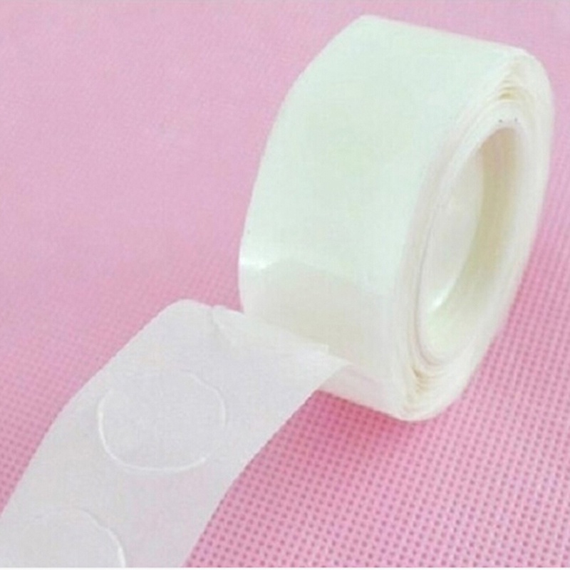 Bộ 2 Cuộn Keo Dán Bong Bóng Hai Mặt Họa Tiết Chấm Bi