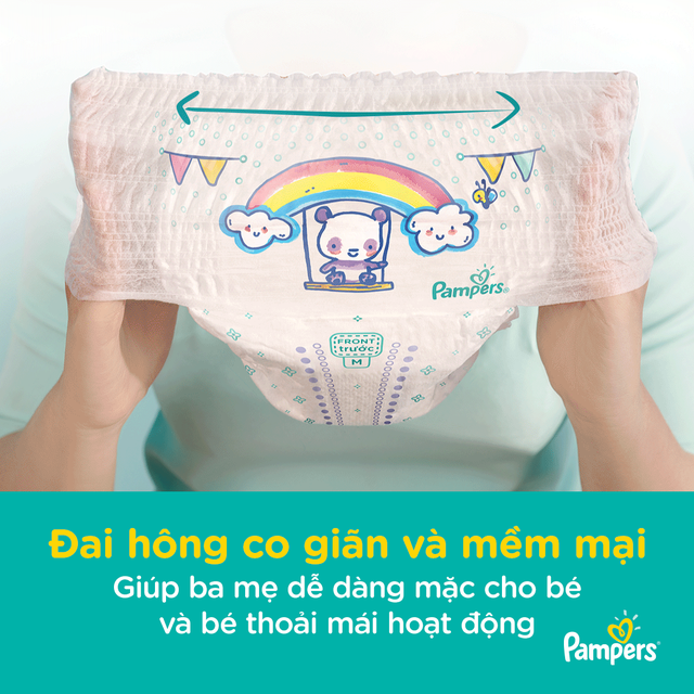 Tã/Bỉm quần Pampers Giữ Dáng Mới Gói Trung S30/M22/L20/XL18/XXL16