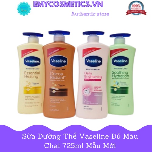 Sữa dưỡng thể Vaseline 725ml mẫu mới