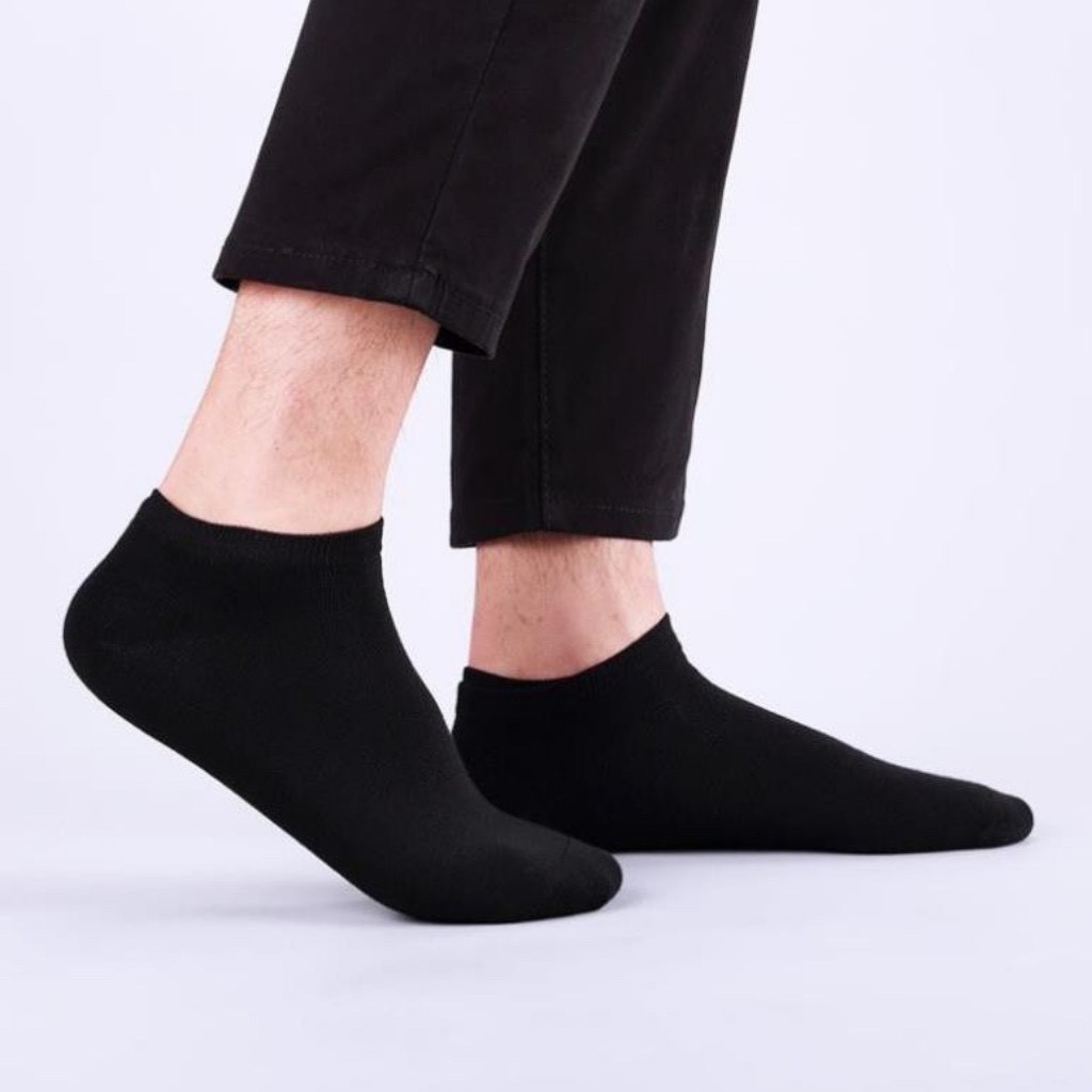 Combo 3 đôi tất nam cổ ngắn thoáng khí co dãn
