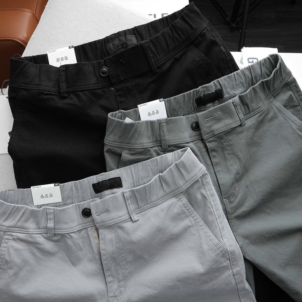 Quần Kaki Nam Dài Ống Suông Lưng Thun Form Slimfit Hàn Quốc Đẹp ANH DUY SHOP QK02