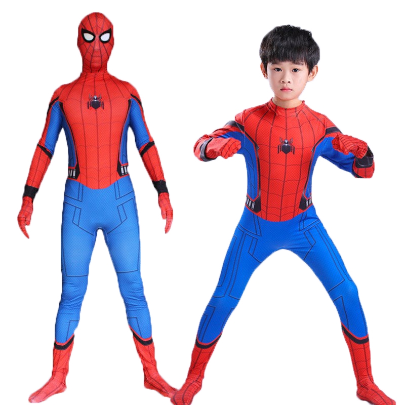 Jumpsuit ôm sát người hình Người Nhện dành cho người lớn và trẻ em