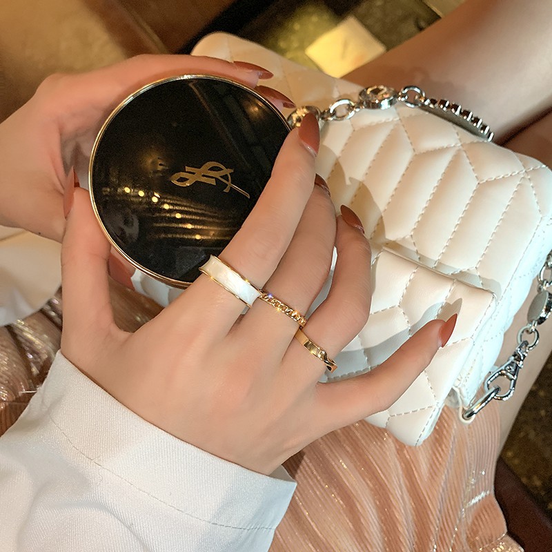 Bộ 3 nhẫn freesize hở đáy Hàn Quốc cho nam và nữ phong cách sang trọng