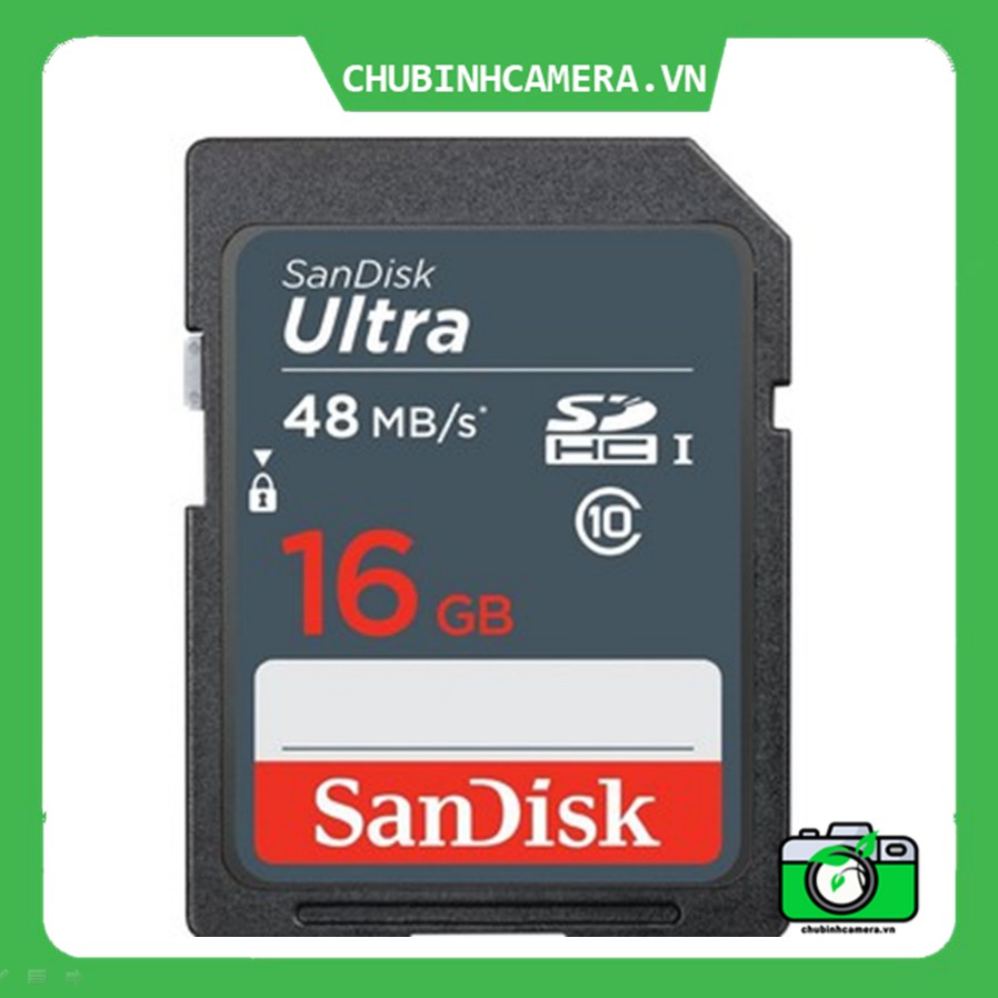 Thẻ nhớ SD Sandisk Ultra SDHC UHS-I 16GB / 32GB / 64GB  48MB/s