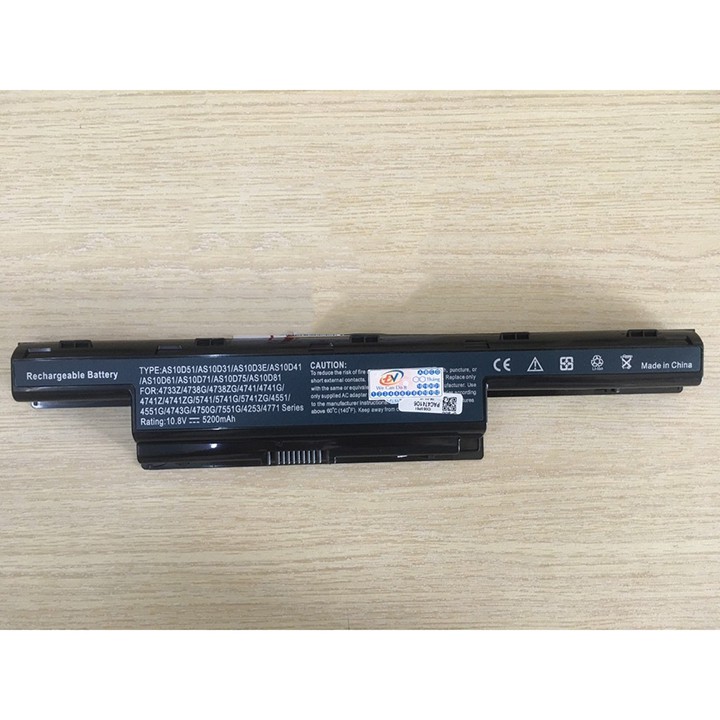 Pin Laptop Acer Aspire 4741 4560 4738 4733 4739 4743 4749 4750 4751 4551 4752 5741 7251 7551 75 - Bảo hành 12 tháng