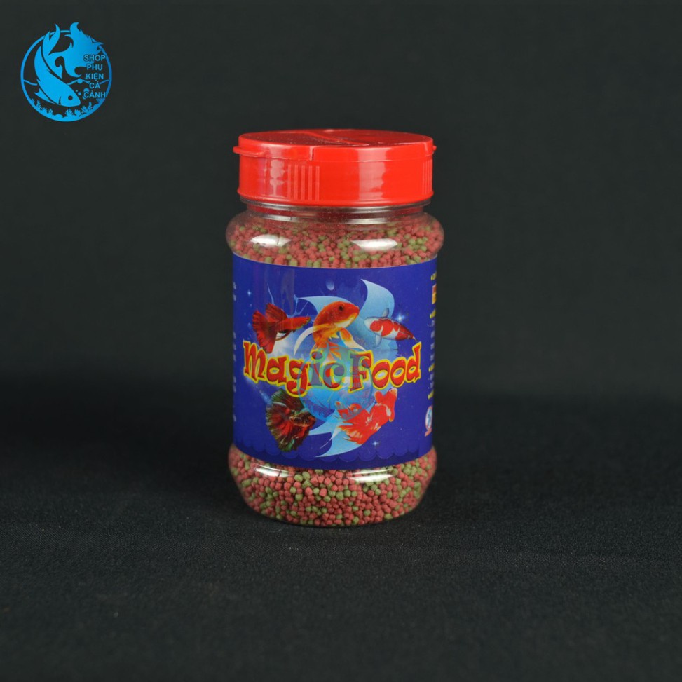 ✅Thức ăn cho cá Magic Food phù hợp cho hầu hết các loại cá như Betta, Bình tích, cá vàng, cá koi nhỏ hộp 100g
