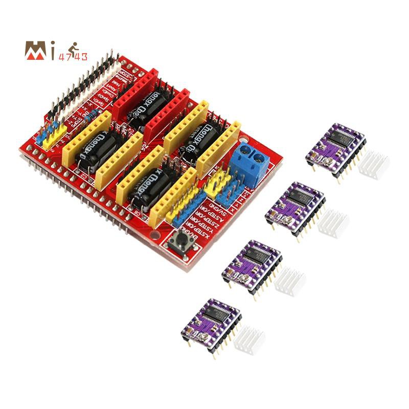 Bo Mạch Mở Rộng + Bộ Tản Nhiệt Drv8825 Cho Máy In 3d Arduino
