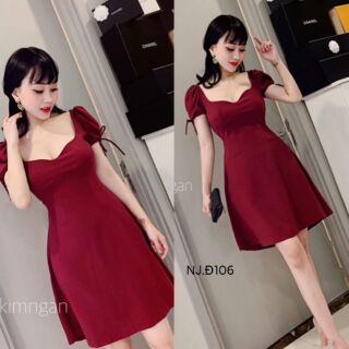 Đầm dự tiệc siêu xinh cổ chữ U,  có bigsize.