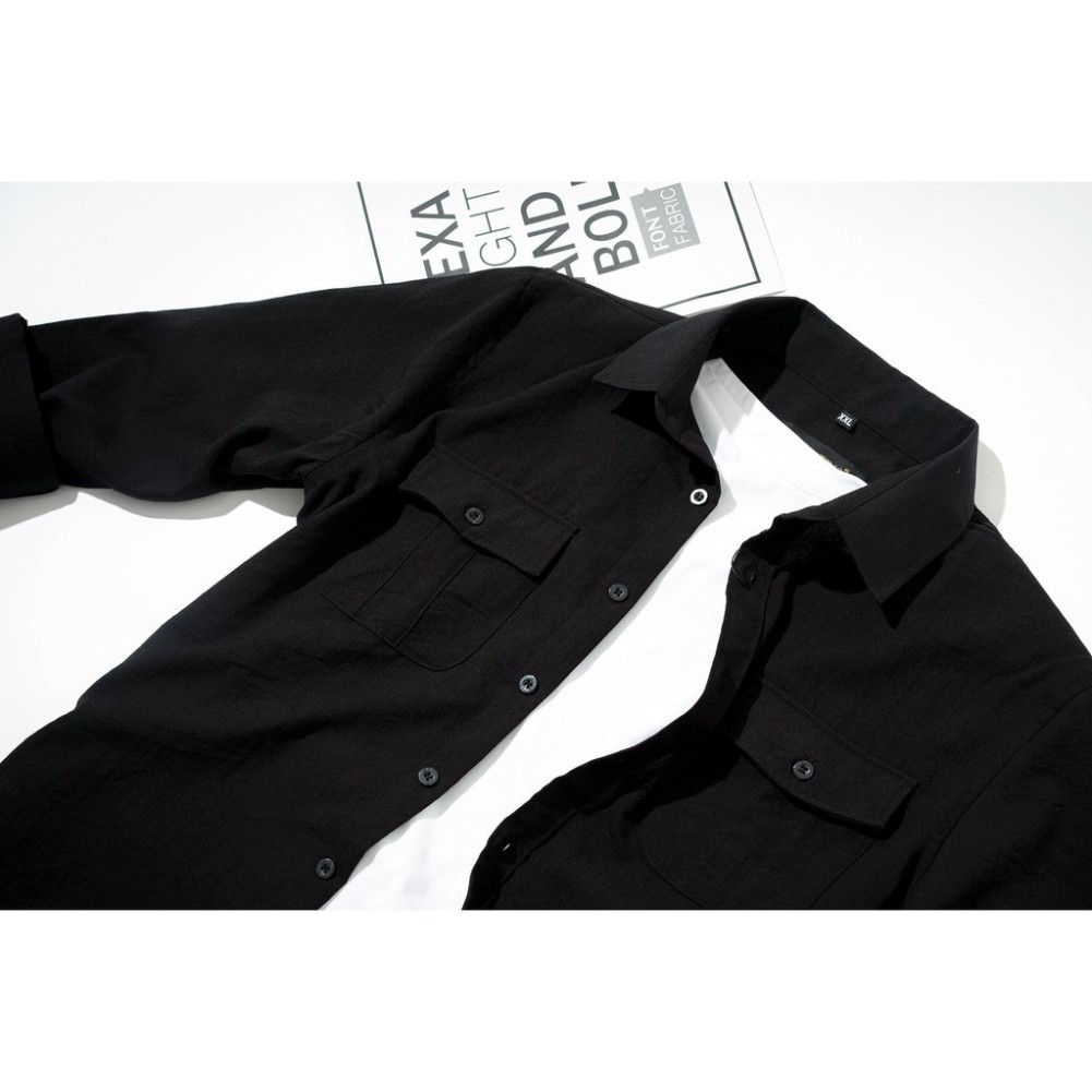 (FREESHIP 50K)Áo Sơ Mi Vải Đũi Dài Tay Mát Mịn Không Nhăn Không Xù JKT FASHION | BigBuy360 - bigbuy360.vn