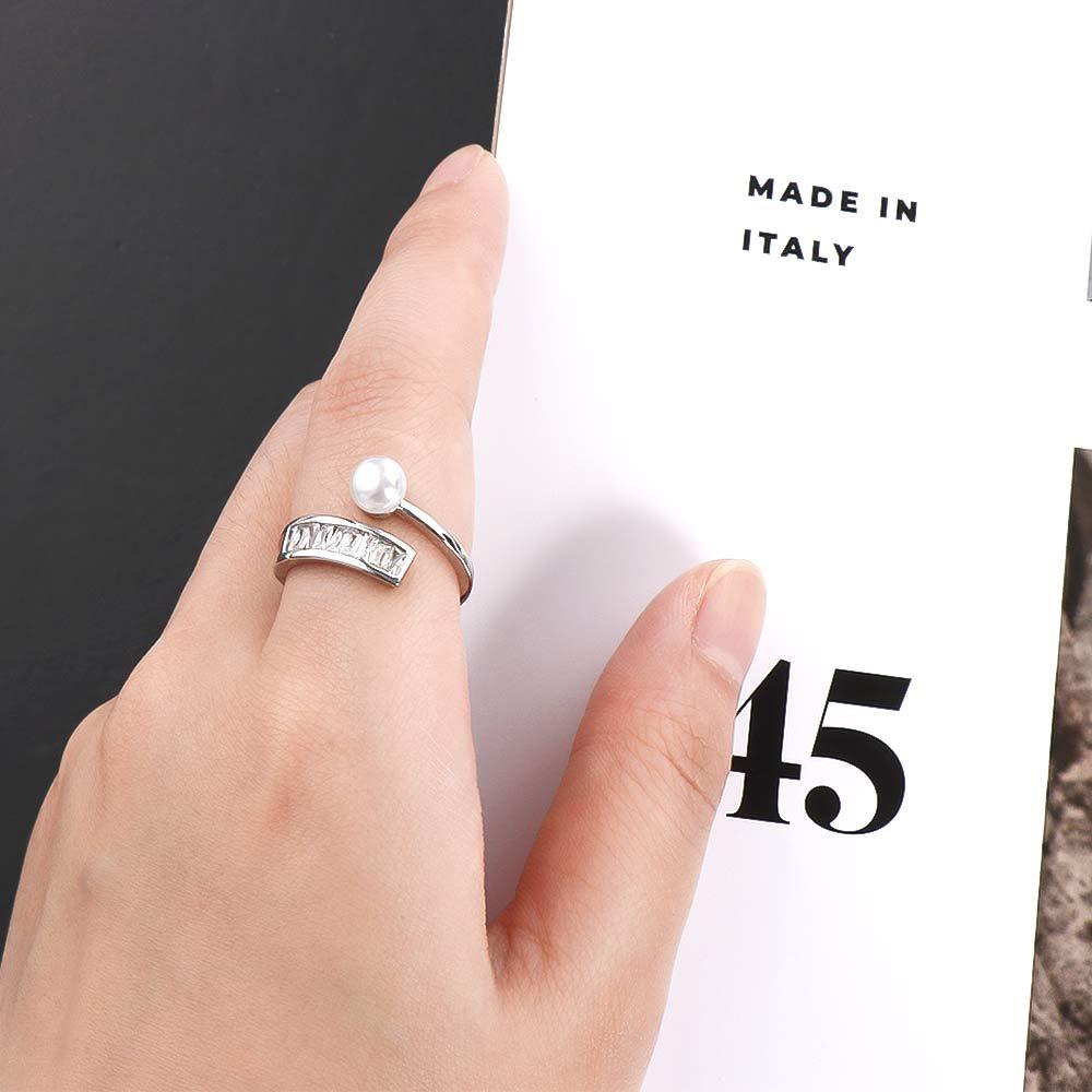 Nhẫn Hở Hình Trái Tim Bằng Kim Loại Dễ Điều Chỉnh Phong Cách Hàn Quốc