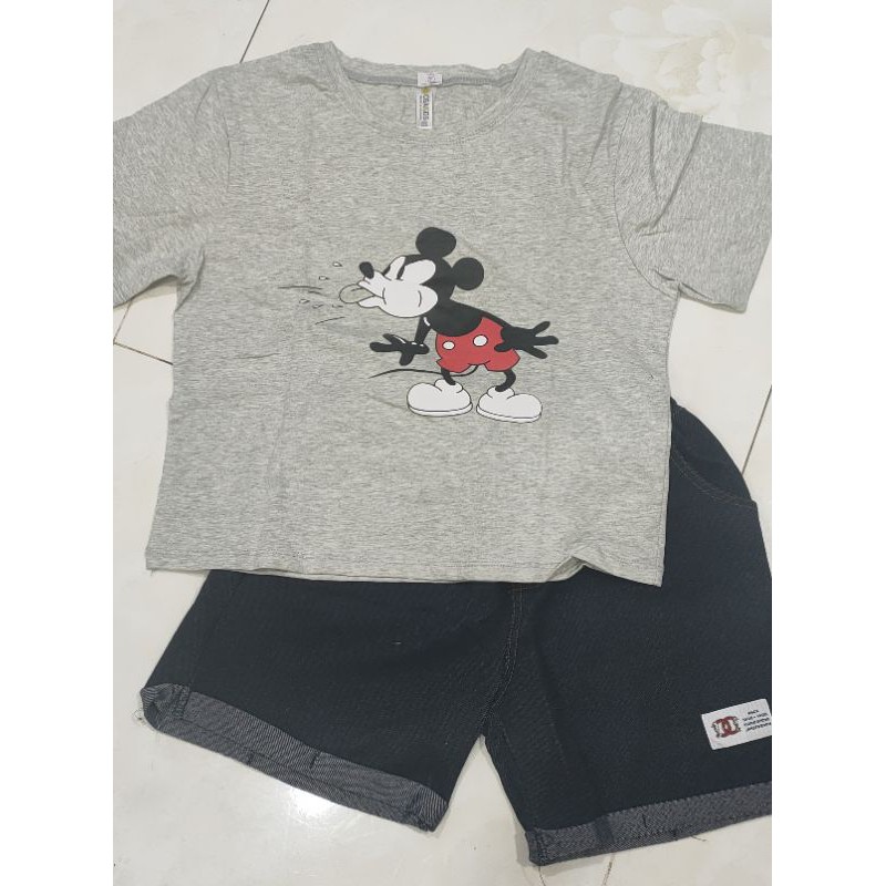 Bộ thun quần đùi cho bé