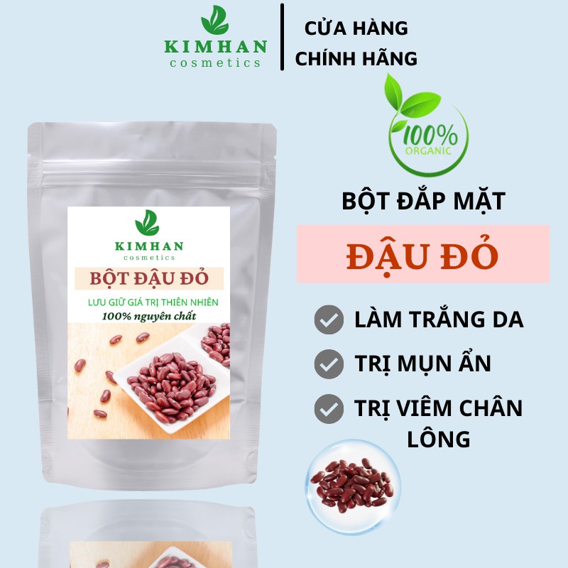 100GR Bột đậu đỏ nguyên chất sạch mịn 100% Organic - Bột handmade