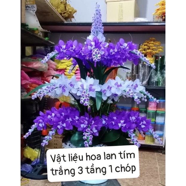 Set vật liệu làm hoa lan sang trọng, hoa handmade