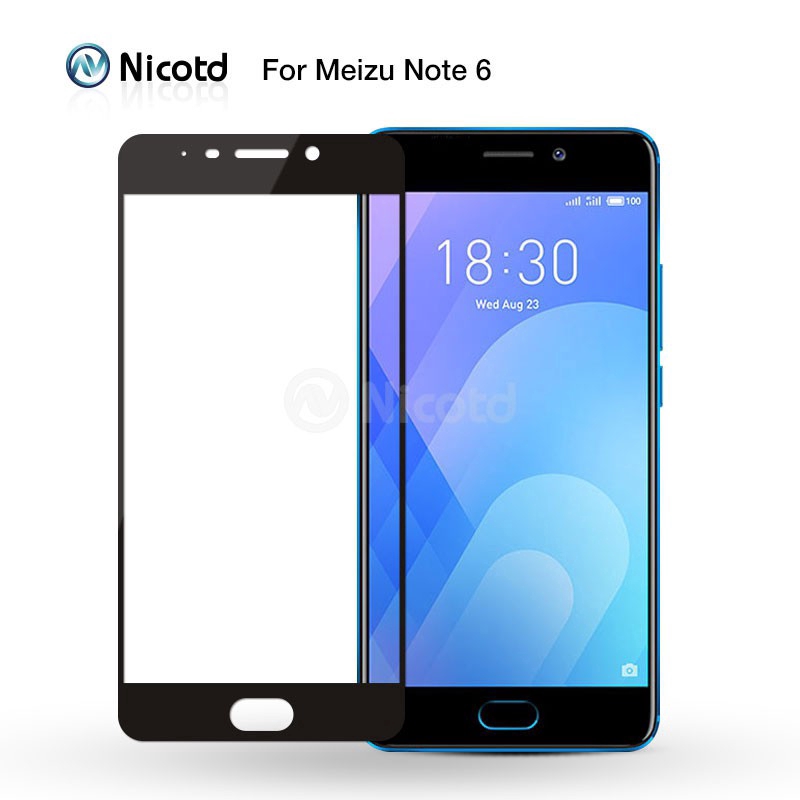 Meizu M6 Note Tempered Glass Full Cover Screen Protector Case Friendly