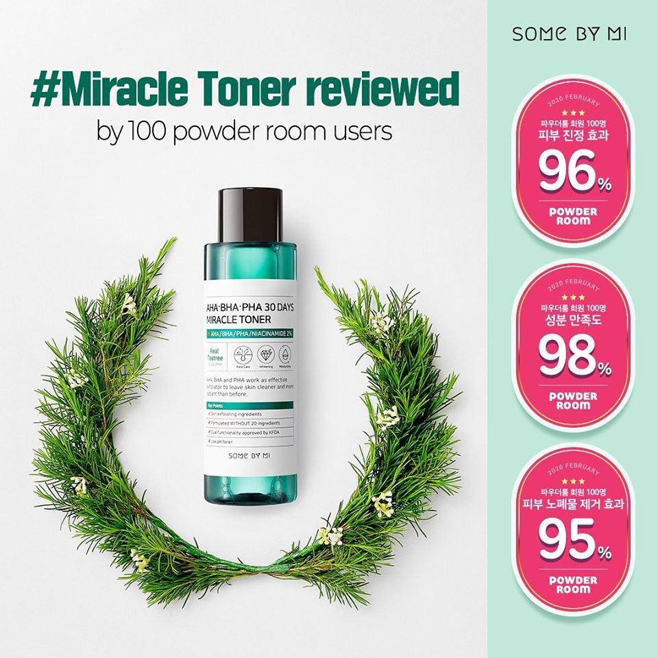 Nước hoa hồng giảm mụn Some By Mi AHA – BHA – PHA 30 Days Miracle Toner