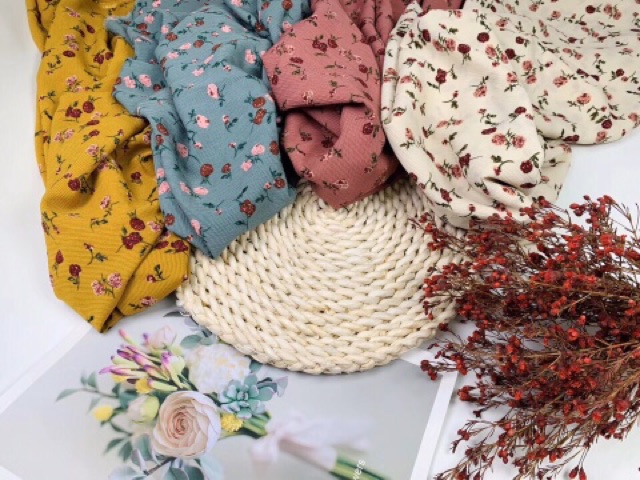 vải tằm gân thái mềm mát không nhăn