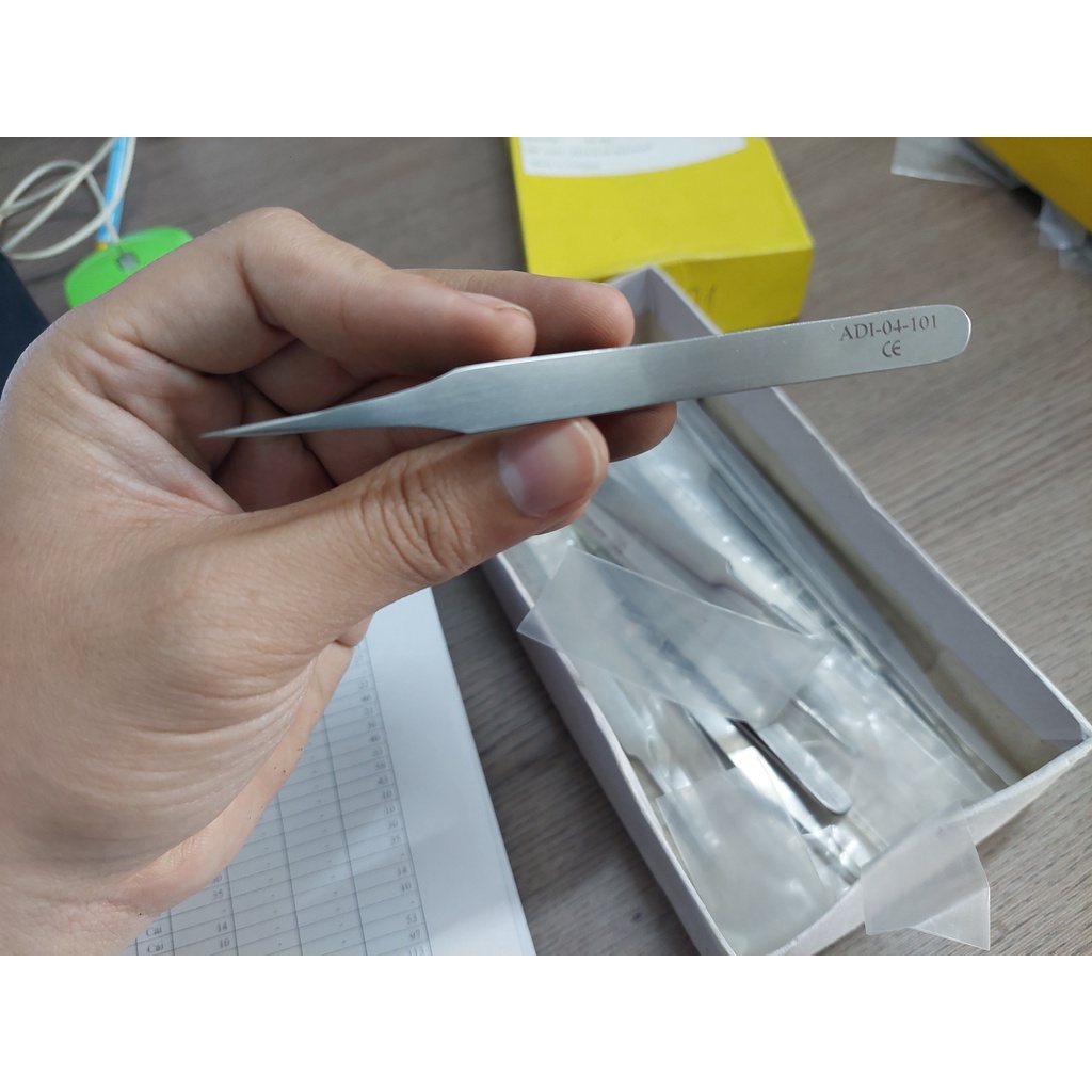 Nhíp vi phẫu 110mm đầu 0.2mm hàng chính hãng 100%