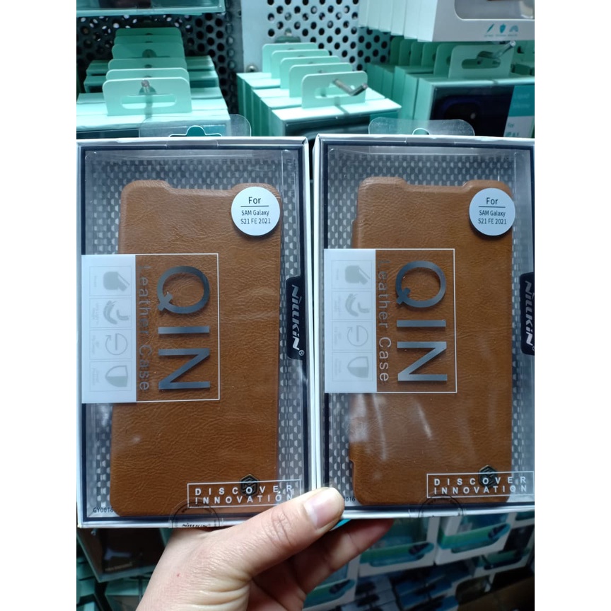 Bao da Nillkin Chính hãng Qin cho Samsung S21 FE
