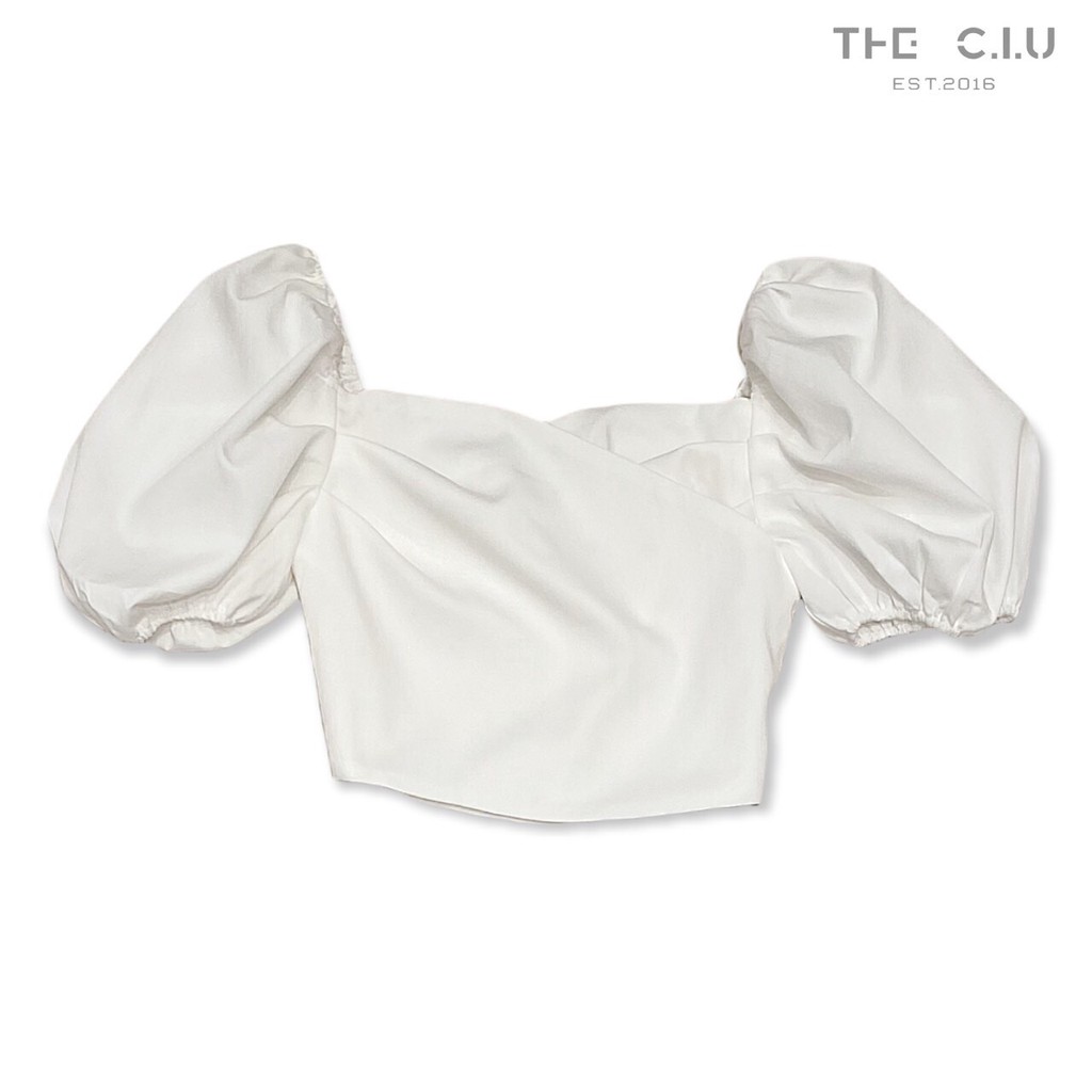 Áo kiểu crop tay phồng THE CIU - Catchy Top