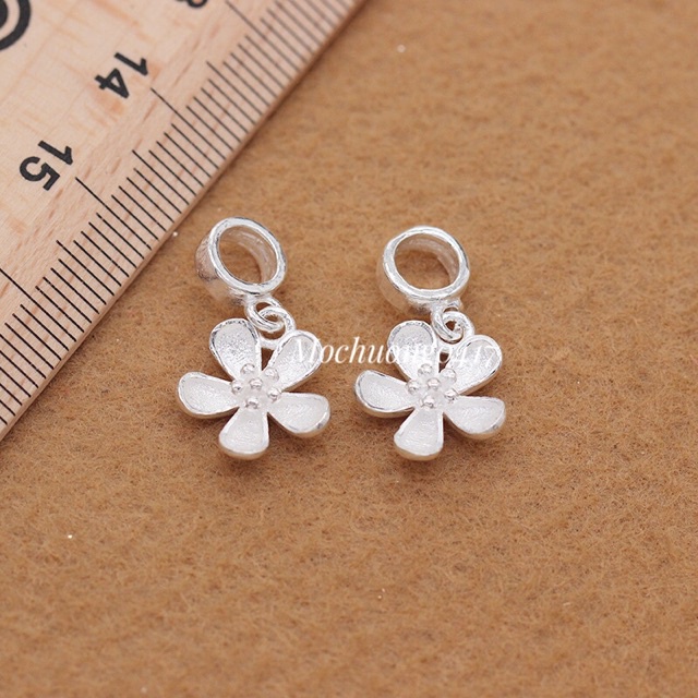 [GIÁ SỈ]Charm treo hoa 5 cánh cực xinh bằng bạc cao cấp - Hàng bạc loại 1 siêu đẹp PH906
