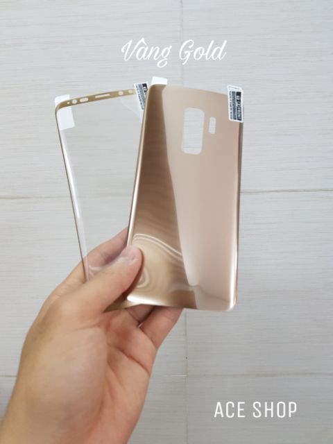 Dán cường lực dẻo Samsung ( mặt trước + mặt sau ) S9 , S9 Plus