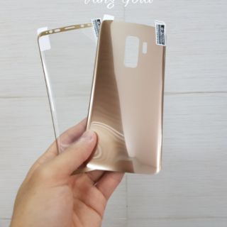 [ Ảnh thật ] Dán cường lực dẻo Samsung ( mặt trước + mặt sau ) S9 / S9 Plus
