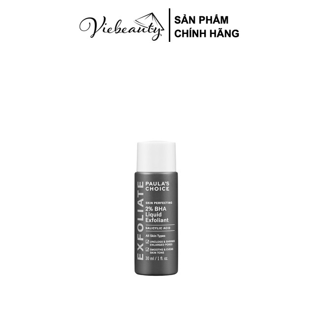 Tẩy Da Chết Hóa Học BHA Paula Choice BHA 2 Paula s Choice Skin Perfecting Liquid Exfoliant 30ml Và 118ml - Khongcoson | BigBuy360 - bigbuy360.vn