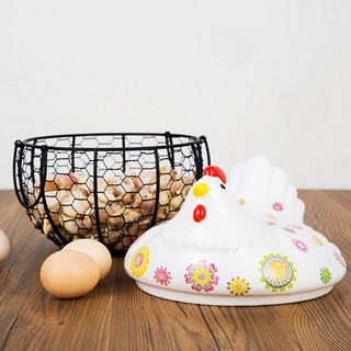 (San) Giỏ đựng trứng gà hình con gà