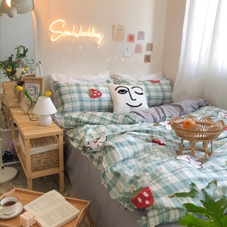 [ HOT] SET COTTON POLLY SỌC XANH QUẢ DÂU