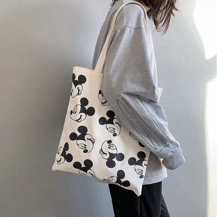 [RẺ VÔ ĐỊCH] Túi tote đeo chéo chuột Mickey unisex Hàn Quốc