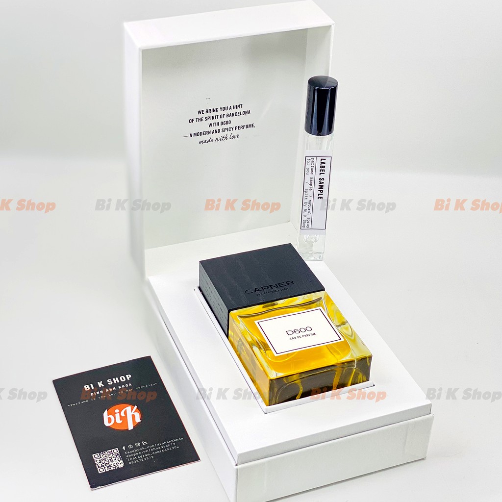 Bi K Shop - Nước hoa unisex D600 Carner Barcelona[Mẫu thử] | BigBuy360 - bigbuy360.vn