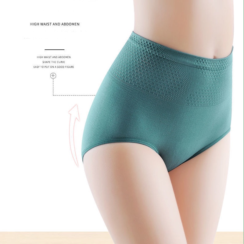 Quần lót cotton CUTEBYTE lưng cao thoáng khí thoải mái dễ thương thời trang cho nữ