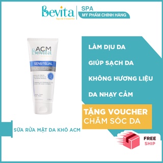 Sữa rửa mặt cho da khô ACM Sensitelial Cleansing Gel 200ml, gel rửa mặt da nhạy cảm - Bevita
