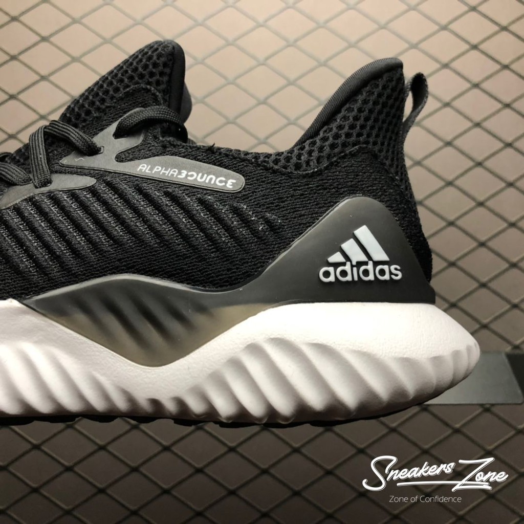 (FREESHIP+HỘP+QUÀ) Giày Thể Thao Sneakers   ALPHABOUNCE Beyond 2018 Black white đen đế trắng cực đẹp cho cả nam và nữ