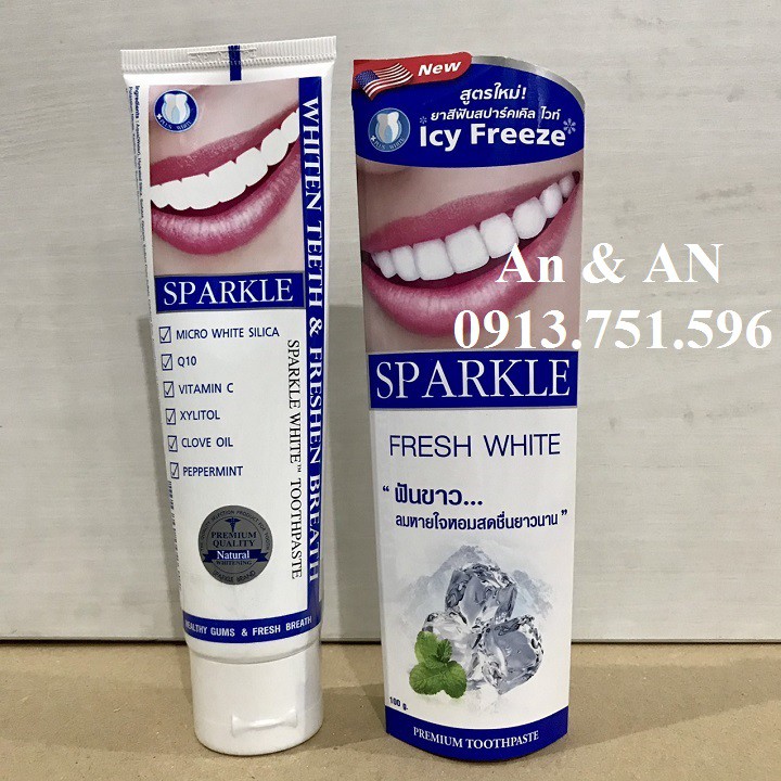 Kem đánh trắng sáng răng SPARKLE 100g Thái Lan