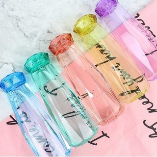BÌNH NƯỚC THỦY TINH KIM CƯƠNG 400ml